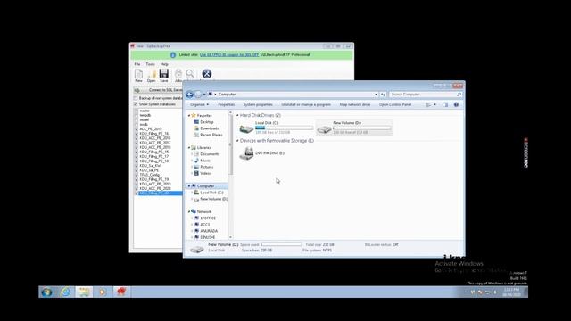 SQL backup automatically to folder or NAS, shared folders смотреть онлайн