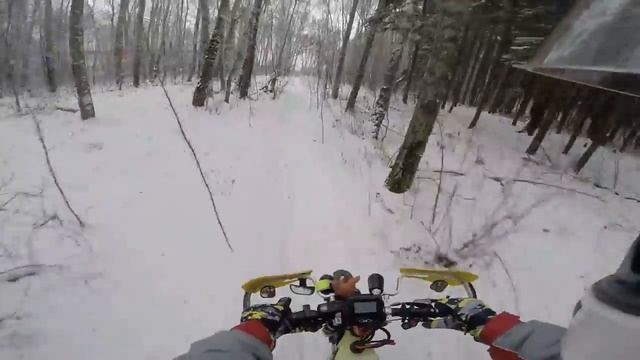 Зимний сезон 2016. Езда на электровелосипеде. смотреть онлайн