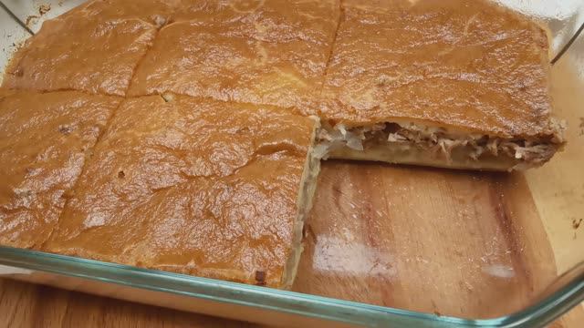 Заливной пирог с сайрой и картофелем за 10 минут. Быстрый и вкусный рецепт смотреть онлайн