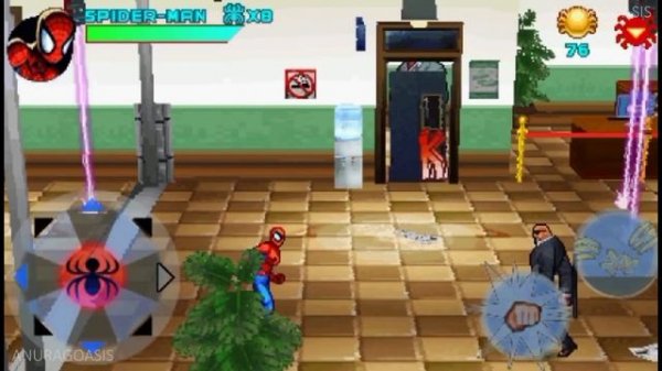 Spiderman Toxic City gameplay | Spider-Man Toxic City 3D Walkthrough | Play Symbian games | eka2l1