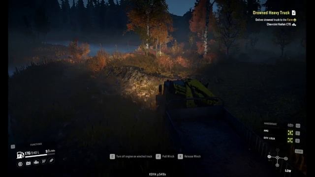 Deliver Drowned Heavy Truck to the Farm, Chevrolet Kodiak C70 - SnowRunner смотреть онлайн