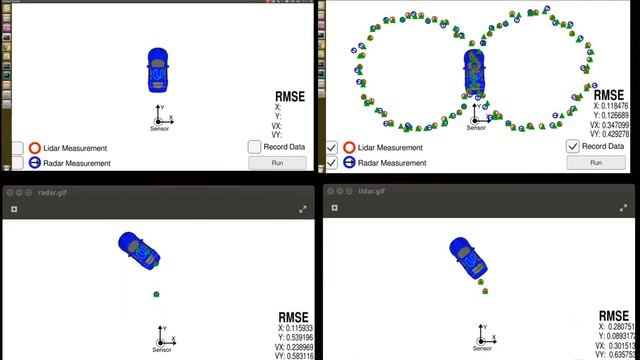 Object tracking with Sensor Fusion-based Extended Kalman Filter смотреть онлайн