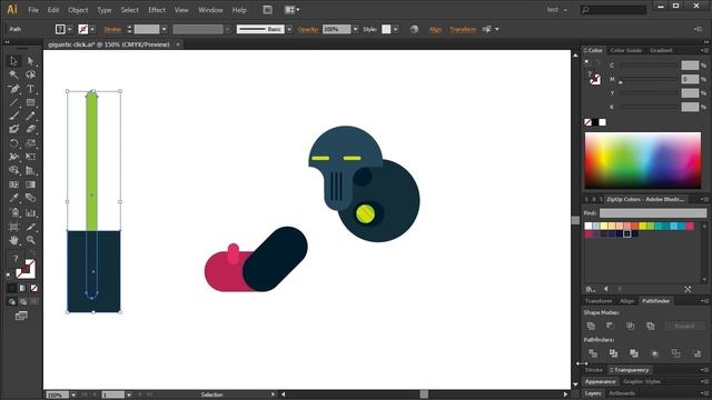Speed Drawing, How to draw Game Character, Space Warrior, Adobe Illustrator смотреть онлайн