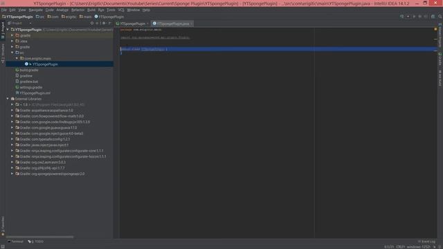Sponge Plugin Programming | IntelliJ: Setup Using Gradle смотреть онлайн