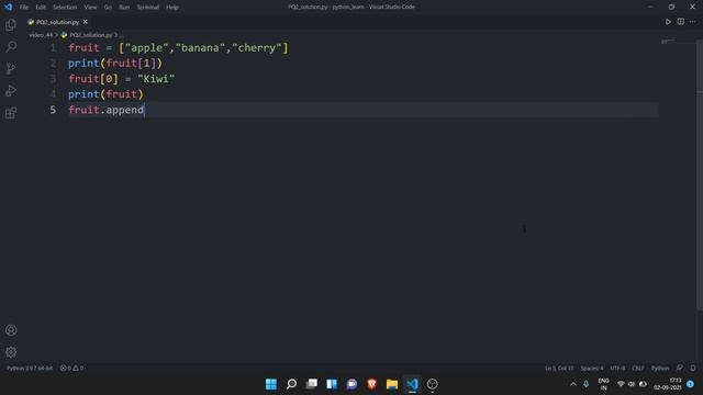 PQ 3 Solution | python full course for beginners[2021] |#30 смотреть онлайн