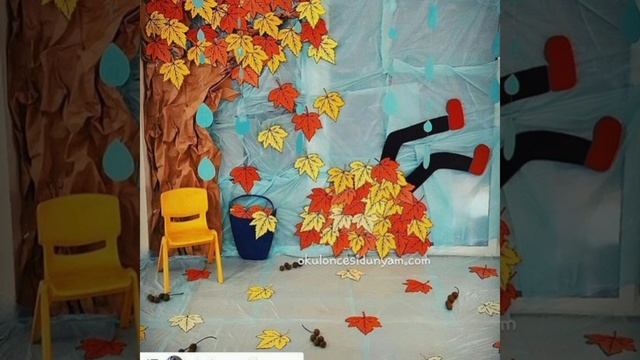 Осенний декор для садика и школы. Украшения в осеннем стиле. смотреть онлайн