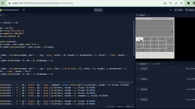 Making all the number buttons work using lambda functions in our calculator app смотреть онлайн
