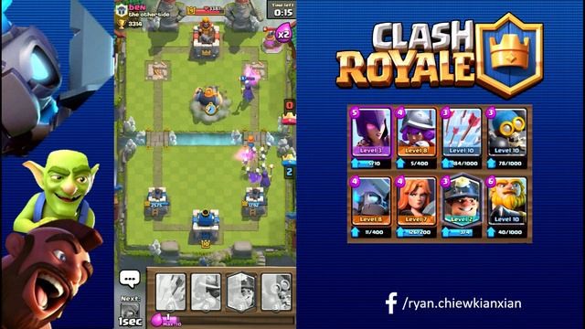 Upgrading Miner to Level 3 :: Battle with the Miner :: Clash Royale смотреть онлайн