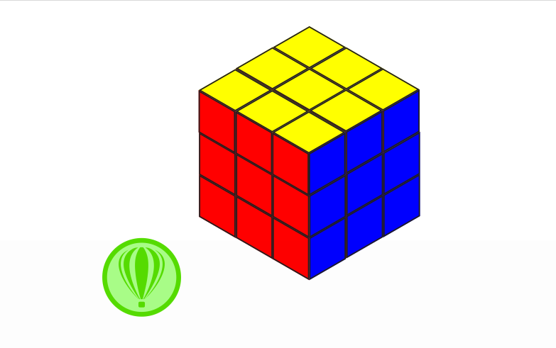 Как за 2 минуты нарисовать Кубик Рубика в CorelDRAW смотреть онлайн