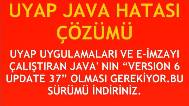 Uyap Java Hatası Çözümü смотреть онлайн