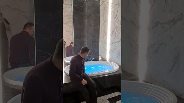 Джакузи, реализованный проект, ремонт ванной #джакузи #дизайн #ремонтквартиры #ремонтванной #проект