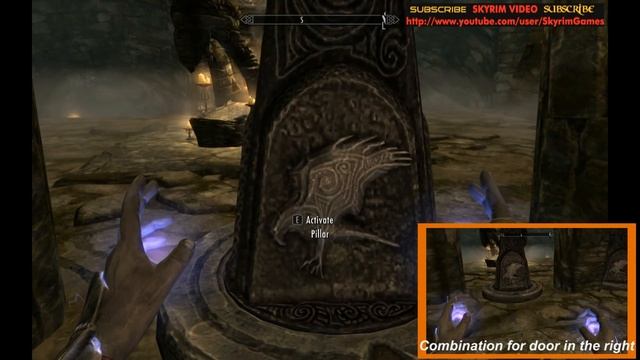 Skyrim - Skuldafn Temple puzzle #1 смотреть онлайн