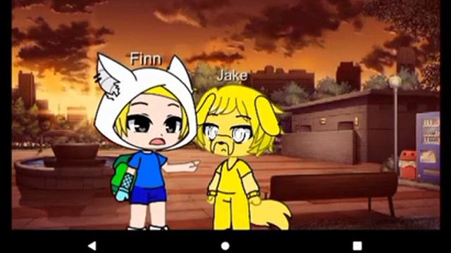 Финн и Джейк свою что такое? каждый раз момент. #adventuretime #FinnTheHunam#JakeTheDog #gacha