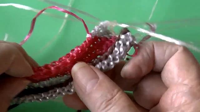 Коврик из полипропиленовой пряжи тунисским крючком. Часть 1. смотреть онлайн