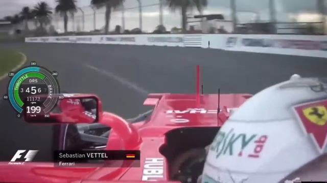 F1 Melbourne 2017 Sebastian Vettel Ferrari SF70H смотреть онлайн