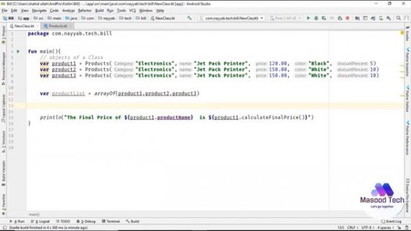 Primary Constructor in Kotlin | Kotlin Programming Tutorial in Urdu