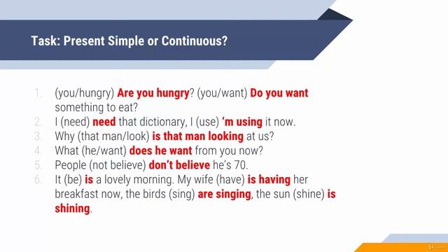 4 EXERCISE Stative Verbs смотреть онлайн