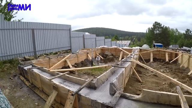 =Строим БАНЮ подпиЩику. День8-9. ФУНДАМЕНТ для БАНИ.= смотреть онлайн