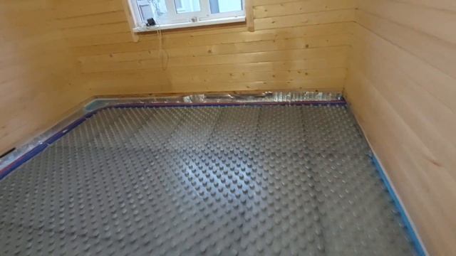 Тёплый пол, разводка труб.