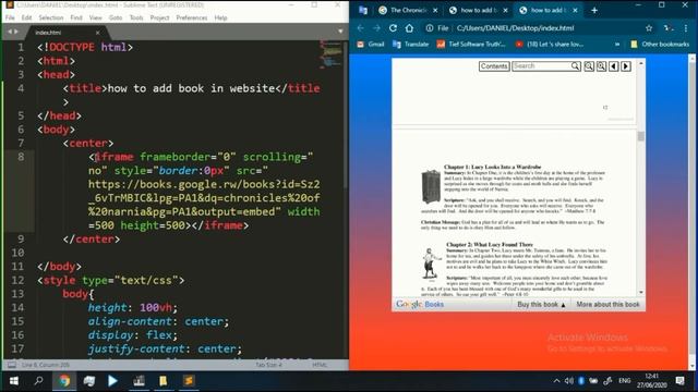 Let's add a book in website only using html And css ? смотреть онлайн