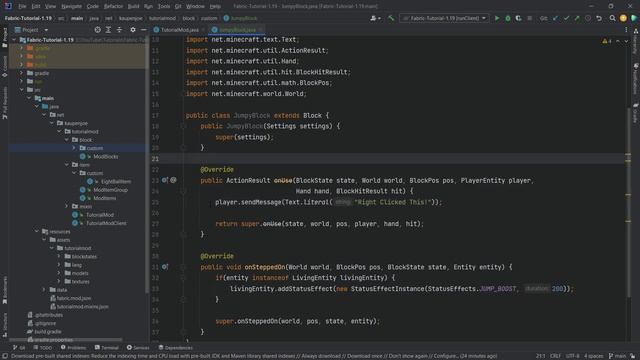 Minecraft 1.19 Fabric Modding Tutorial | ADVANCED BLOCKS | #6