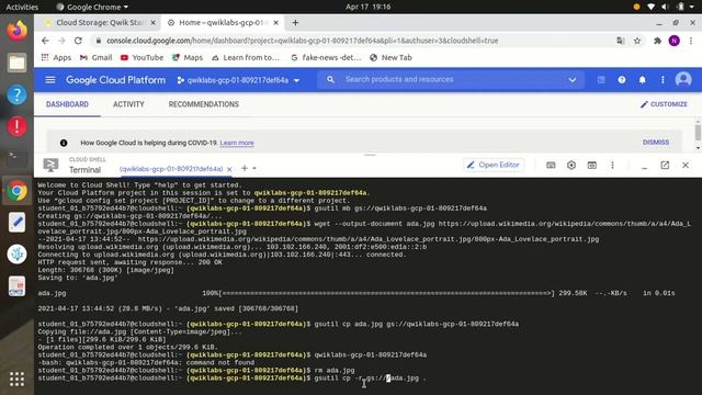 Cloud Storage: Qwik Start CLI /SDK | GSP074 смотреть онлайн
