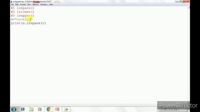 String Method:-Isspace(),Islower(),Isupper() смотреть онлайн
