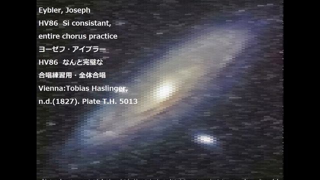 Eybler, Joseph HV86 Si consistant, entire chorus practice смотреть онлайн