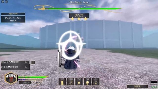 (Roblox) Attack On Titan: Evolution Attack Titan Raid Solo Hard 01:00 Run