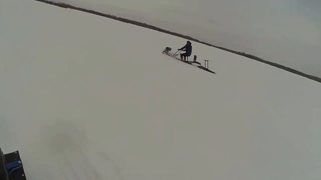 Мотобуксировщик Альбатрос L. Едем на рыбалку. смотреть онлайн