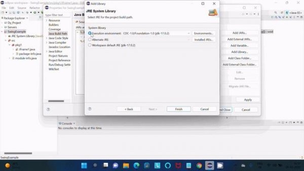 How to fix package javax.swing is not accessible