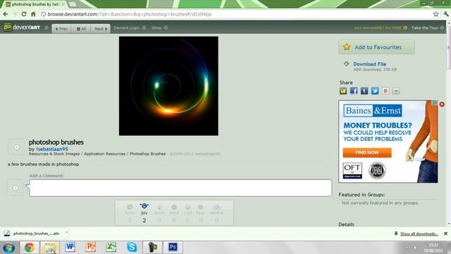 Photoshop CS6 - How to load brushes смотреть онлайн