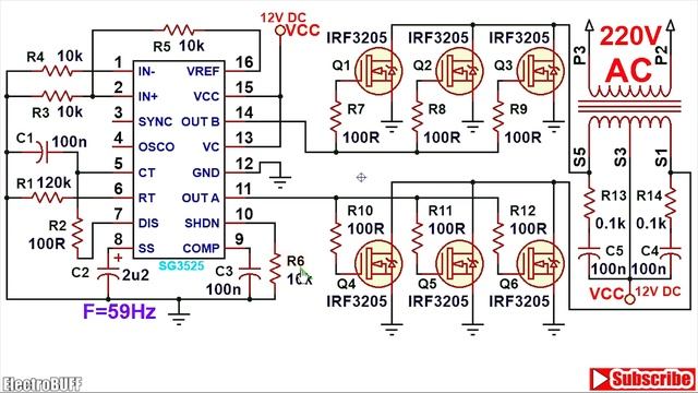 How To Make a Powerful 1500W INVERTER, 12V DC to 220V AC смотреть онлайн