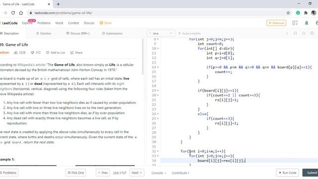 Game of Life | Live Coding with Explanation | Leetcode - 289 смотреть онлайн