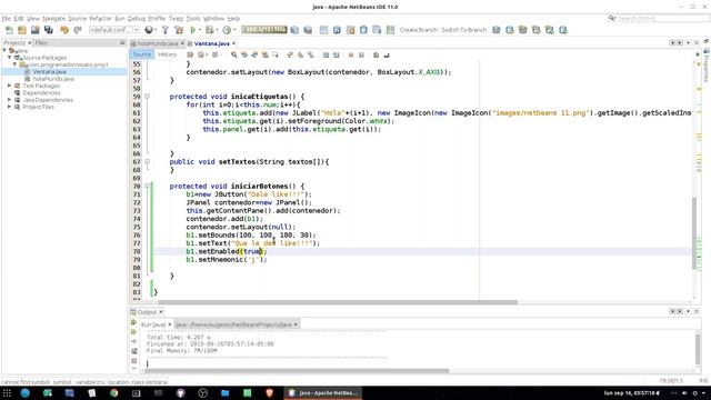 Curso de Java Netbeans Completo☕ [81.- Crear un boton (AWT Button VS Swing JButton)] смотреть онлайн