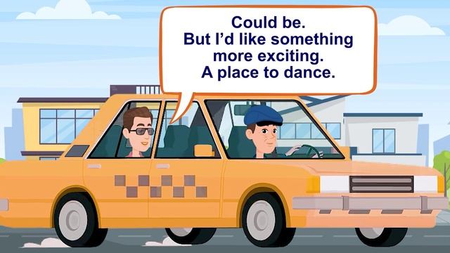 Places in the city - Taking a taxi (There is there are) - English Conversation Practice - Speaking