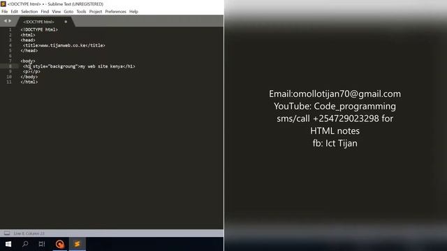 HTML Tutorial head,h1 смотреть онлайн