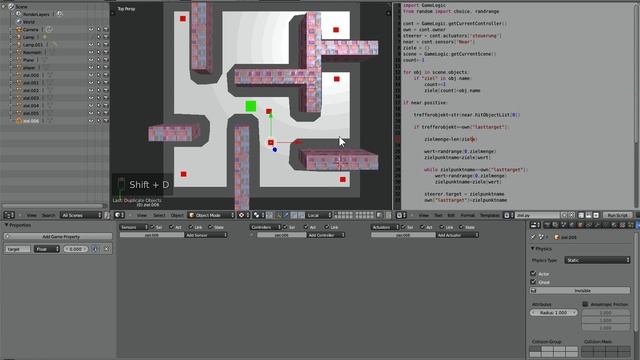 Zufallssteuerung Wegpunkte mit Python #2 - Blender 3D Game Engine Tutorial смотреть онлайн