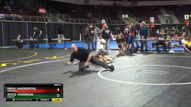 Girls Div. I 62-73 Mara Vanderpool Nebraska Vs Reese Anderson Kansas смотреть онлайн