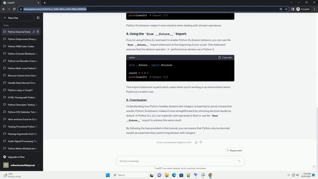 Python not returning a decimal when expected смотреть онлайн