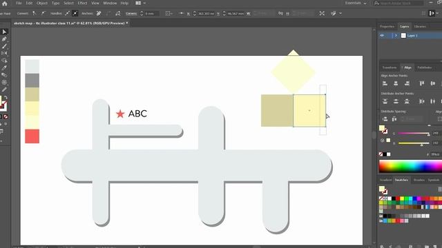 Lesson 11 | Illustrator | Sketch Map | Practice Tools | TTC - Graphics Design смотреть онлайн