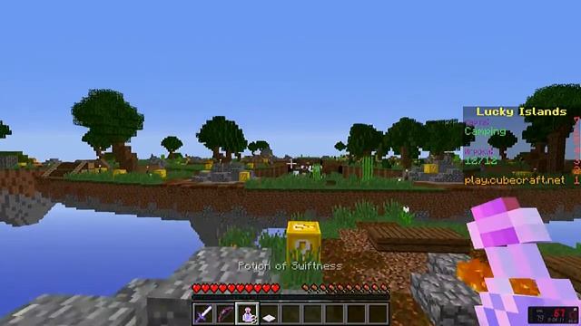 ИГРАЮ В ЛАКИ-ВАРС НА СЕРВЕРЕ КУБ КРАФТ! Minecraft CubeCraft смотреть онлайн