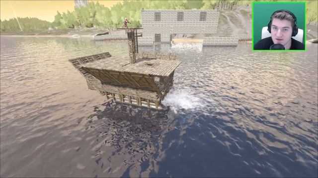 Ark: Survival Evolved Gameplay - Part 40: "Crazy Boat Ride & Lava Cave!" (Season 2 w/ Facecam) смотреть онлайн