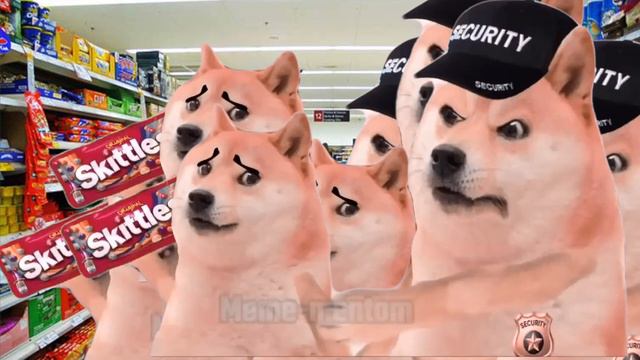 Skittles Meme Pop Cat Among Us Doge SpongeBob Top 5 - PewPow Meme смотреть онлайн