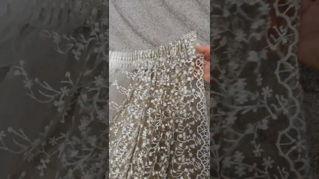 Обзор тюли из сетки - низ тюли с рисунком перевернули и сделали на край для красоты! смотреть онлайн