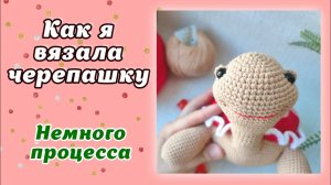 Как я вязала черепашку