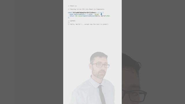 Pass inline CSS into React.js Components смотреть онлайн