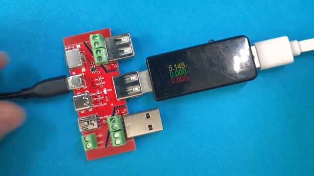 Плата-переходник тестирования кабелей для USB тестера | распаковка и тест смотреть онлайн