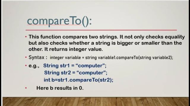 String Library Functions in JAVA | PART 2 смотреть онлайн