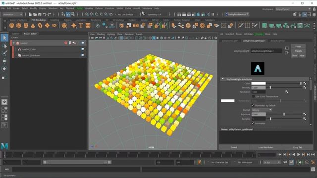 Maya MASH 101 | 5 Color Node смотреть онлайн